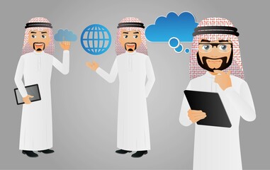 People Set - Arab  - Set of business people