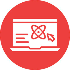 E learning environment, education Vector Icon

