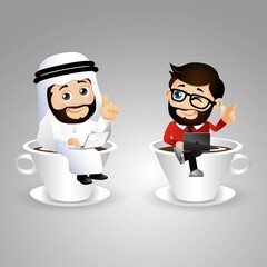 Obraz premium People Set - Arab Business people