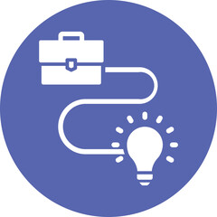 Bulb, business Vector Icon

