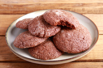 Homemade chocolate cookies