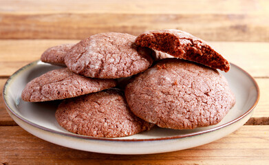Homemade chocolate cookies
