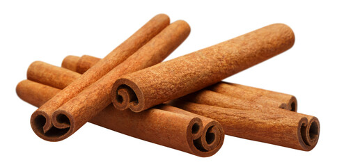 Delicious cinnamon sticks cut out