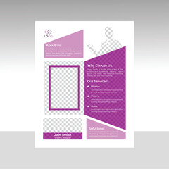 Business Travel Flyer design, travel leaflet banner design template