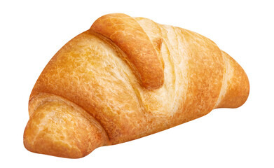 Delicious croissant cut out