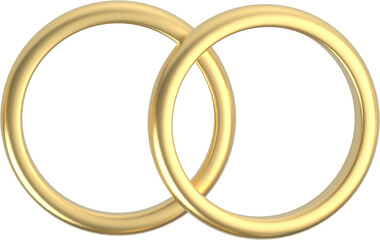 Gold ring PNG format element easy to use