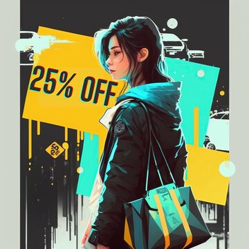 25% off, 25%, off, promotion, sales, 1:1, generated by ai