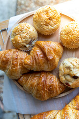 baked croissants