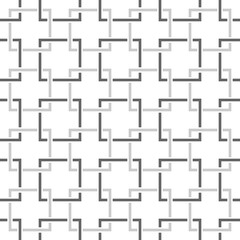 Vector seamless texture. Modern geometric background. Lattice with intersecting squares.