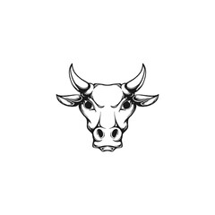 steak house cow restaurant logo