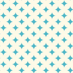 Abstract pastel geometric background. Blue diamond seamless pattern