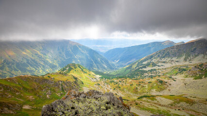 landscape in the cloudy morning