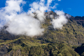 Fototapeta na wymiar Cilaos, Reunion Island - Piton des Neiges Mountain
