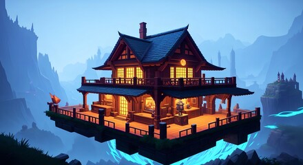 Obraz premium Magic Ancient Building [AI Generated]