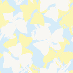 Floral Brush strokes Seamless Pattern Design