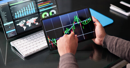 Fototapeta premium KPI Business Analytics Data Dashboard