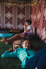 Lunch in a bedouin tent