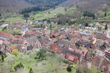 Obraz premium Panoramic view of Kaysersberg in France
