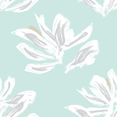 Floral Brush strokes Seamless Pattern Design