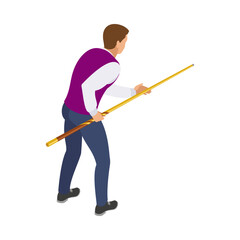 Pointing Billiards Player Composition