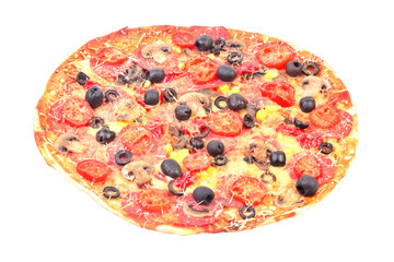 Pizza isolated on white background