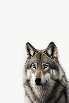 Wolf Portrait, Generative Ai