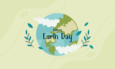 Happy Earth Day Concept Illustration 