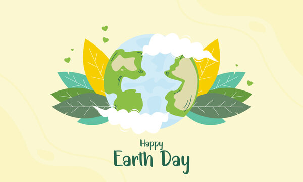 Happy Earth Day Concept Illustration 