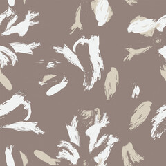 Floral Brush strokes Seamless Pattern Design
