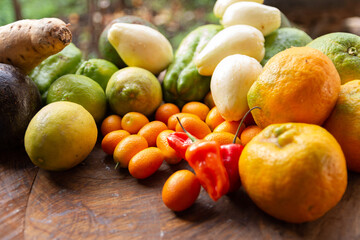Naklejka na ściany i meble fruits from the garden.