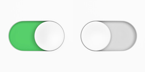 Toggle switch buttons, UX design elements