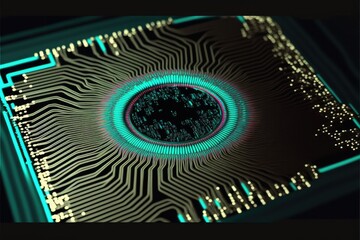 Computer chip Abstract Background