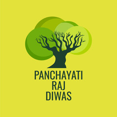 panchayati raj diwas poster design - obrazy, fototapety, plakaty