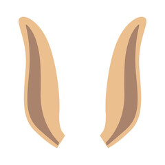 Bunny ears. Cute design for hat and mask with easter and new year holiday elements with fun costume vector parties