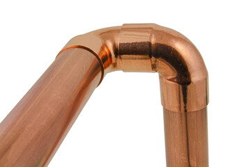 isolated solder end feed pipework - obrazy, fototapety, plakaty