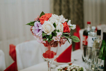 roses in a vase