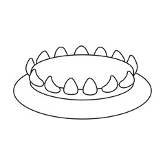 Stove burner vector outline icon. Vector illustration burning gas on white background. Isolated outline illustration icon of gas stove.