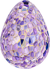 Easter stained glass egg