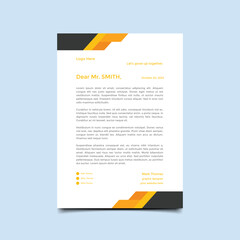 Professional Business style letterhead templates for your project design, clean design, and Vector illustration.