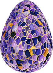 Easter stained glass egg