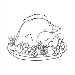Thanks giving coloring page for kids.