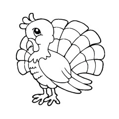 Thanks giving coloring page for kids.