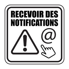 Logo recevoir des notifications.