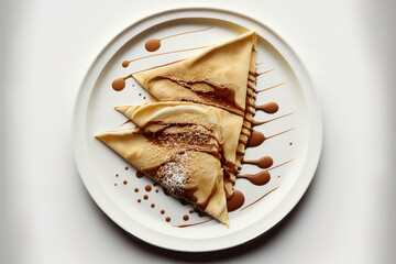 Crepes and La Chandeleur in France. Generative AI