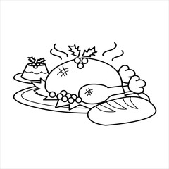 Thanks giving coloring page for kids.