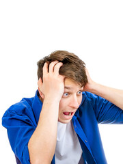 Fototapeta premium Surprised Young Man