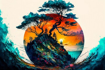 Stunning Japenese landscape