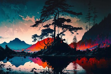 Stunning Japenese landscape