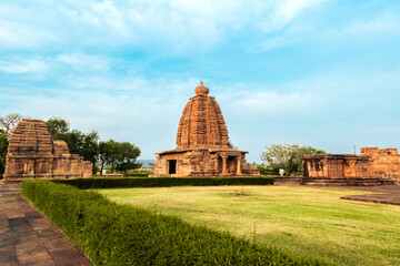 Fototapeta na wymiar Ancient Galaganatha temple(Unesco world heritage site) at Pattadakal,Karnataka,India.