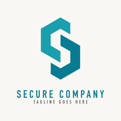 Abstract Initial Letter S Logo. S Shape Isolated Illustration